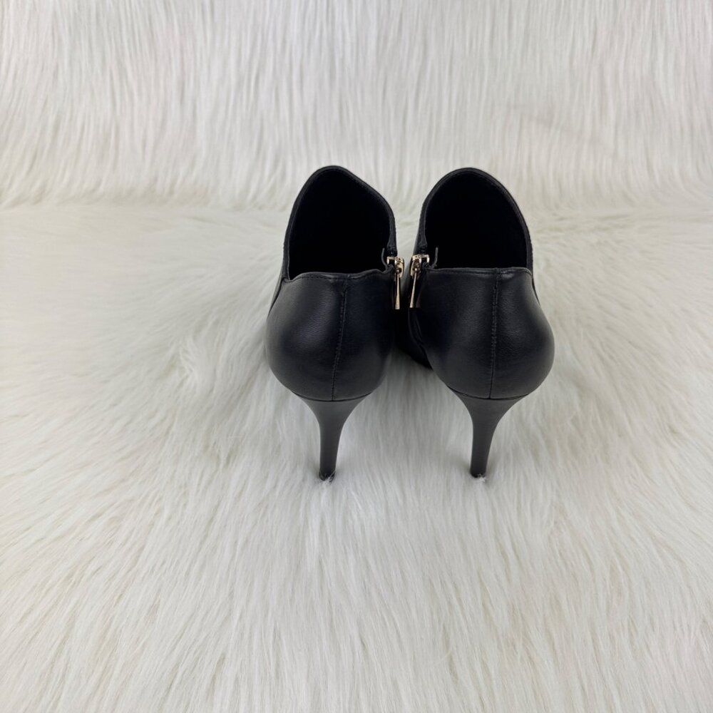 Jessica Simpson Black Pointed-Toe Leather Ankle Booties - Picture 9 of 16